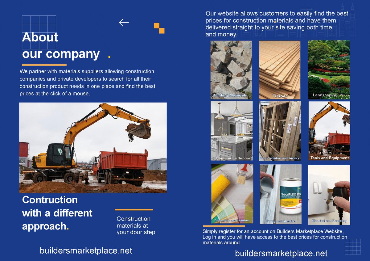 Simplify construction logistics! Builders Marketplace eliminates the hassle of finding affordable construction materials. Partnering with major suppliers, they deliver materials to your door at the best prices. Register at buildersmarketplace.net to save time and money today!