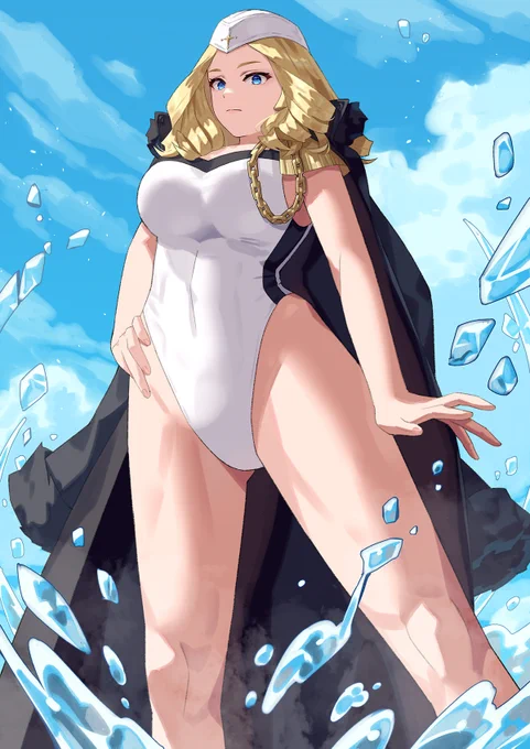 水着コーリン #格ゲーキャラ描こうぜ