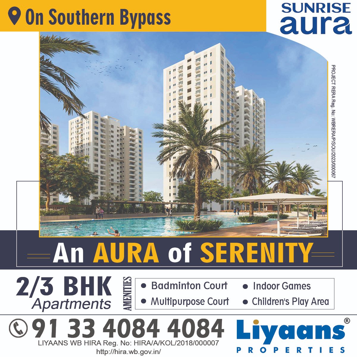 #Apartments offering a #great #lifestyle with #features and #amenities in #Southern Bypass. Call us for more details 03340844084 or visit : bit.ly/3LgtvIz
#realestate #sunriseaura #FlatsinKolkata #propertyinSouthernBypass #LiyaansProperties #Maheshsomani