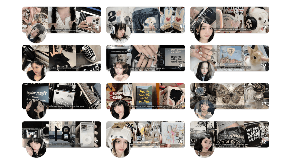 mind to help rt? makasih.

haaai, aya ada layout ready stock gg messy moodboard with sub dengan harga 4.000/each (get ava png &amp; jpg). payment via qris! bisa di take sekarang juga, langsung dm dan sebut nomornya yaa!  #zonauang #zonaba