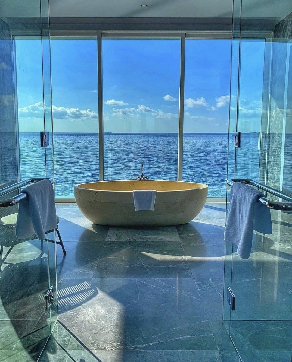this bathroom view is therapeutic