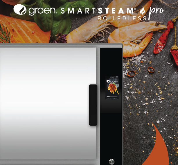 Which commercial steamer can help you cut costs by reducing water usage by more than 50% compared to conventional steamers? The Groen SmartSteam® Pro boilerless!

d3dm984bdmbama.cloudfront.net/unifiedbrands/…