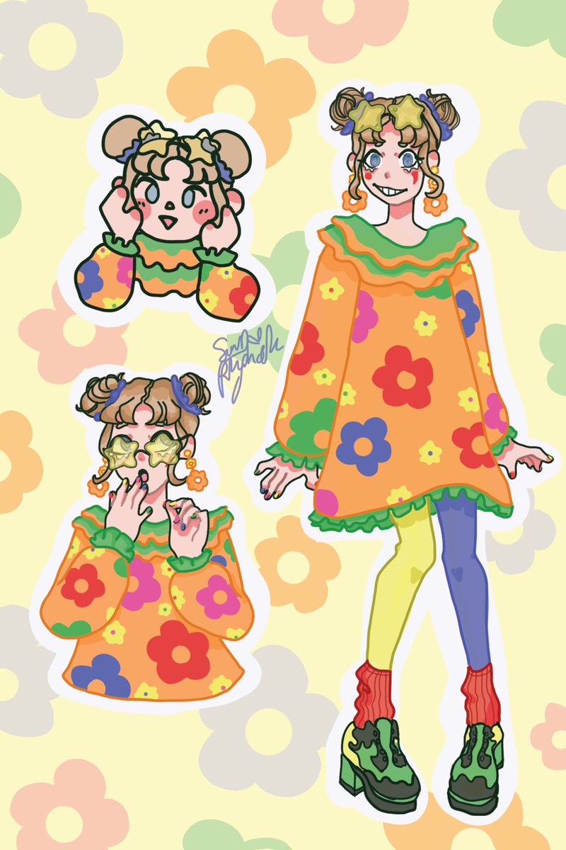 Blueboxjukerr's tweet image. 🌼✨️New persona design!! ✨️