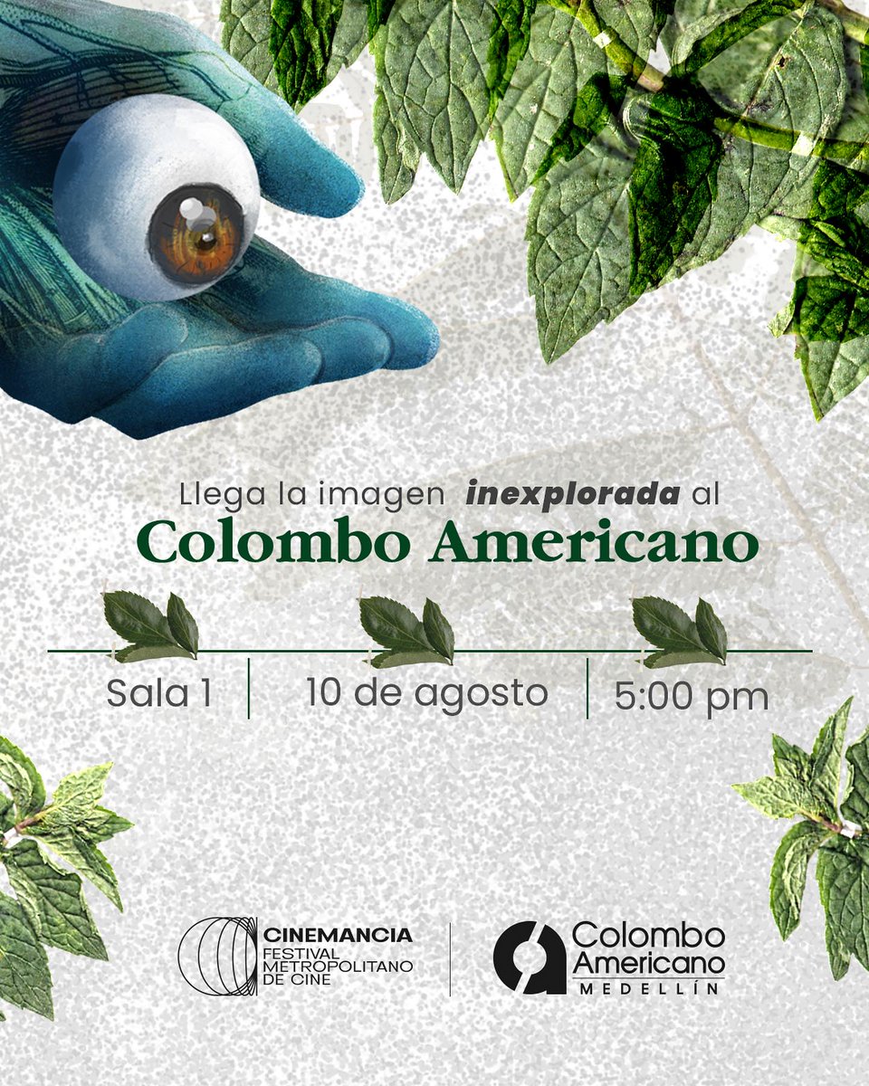 CBCineCol's tweet photo. #Cinemancia Ya se viene la tercera edición de Cinemancia Festival Metropolitano de Cine, que se llevará a cabo del 31 de agosto al 6 de septiembre.

Mientras tanto, no se pierda mañana, 10 de agosto, a las 5:00 p.m., el evento de lanzamiento, en el Colombo Americano, en Medellín. https://t.co/Di5ewcnXbZ