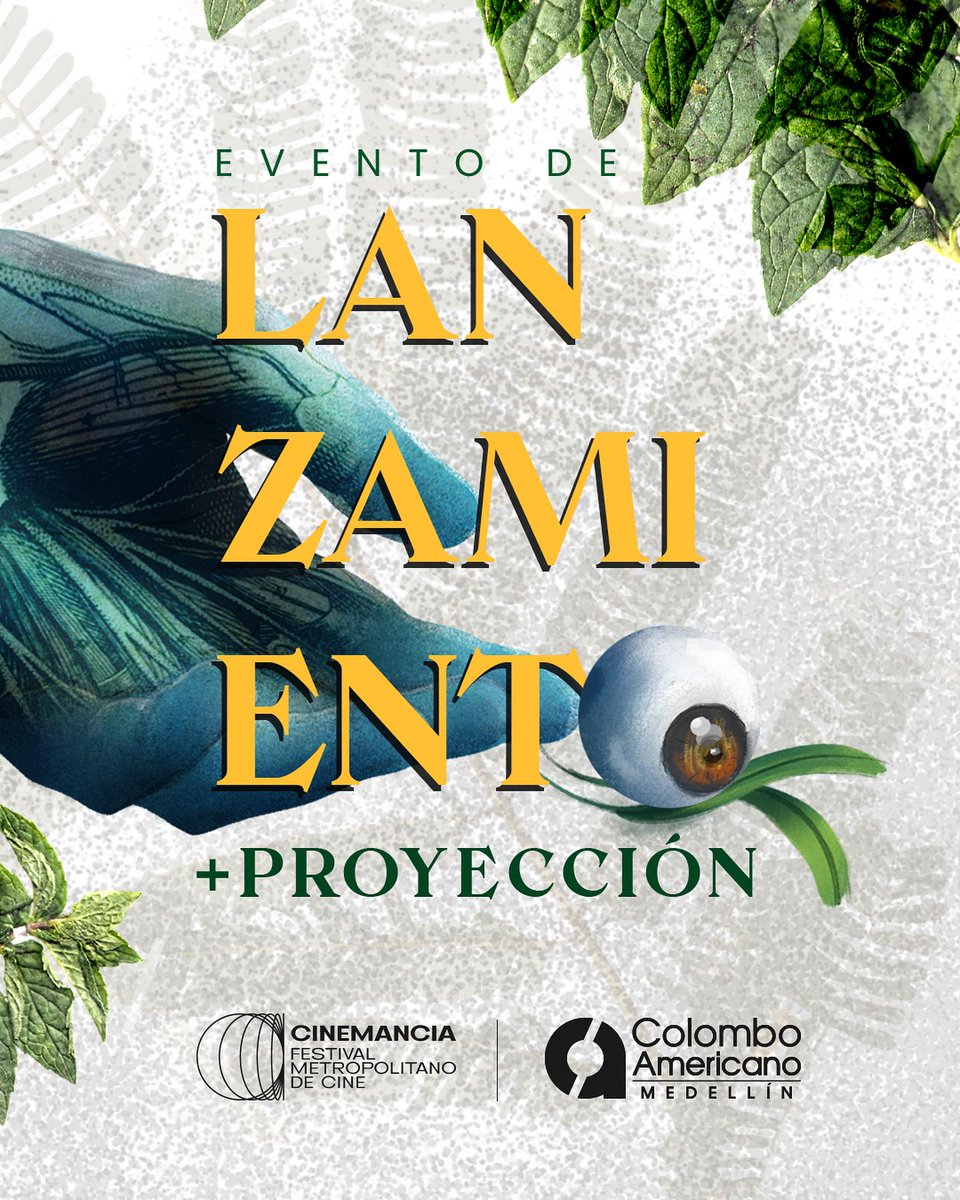 CBCineCol's tweet photo. #Cinemancia Ya se viene la tercera edición de Cinemancia Festival Metropolitano de Cine, que se llevará a cabo del 31 de agosto al 6 de septiembre.

Mientras tanto, no se pierda mañana, 10 de agosto, a las 5:00 p.m., el evento de lanzamiento, en el Colombo Americano, en Medellín. https://t.co/Di5ewcnXbZ