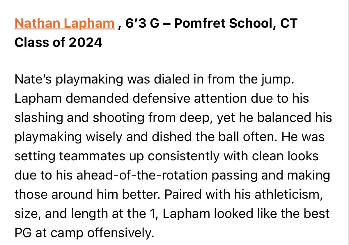 Thank you to the Middlebury staff for running a great camp and thank you to <a href="/PrepHoops/">Prep Hoops 🏀</a> and @CQHoopsVT