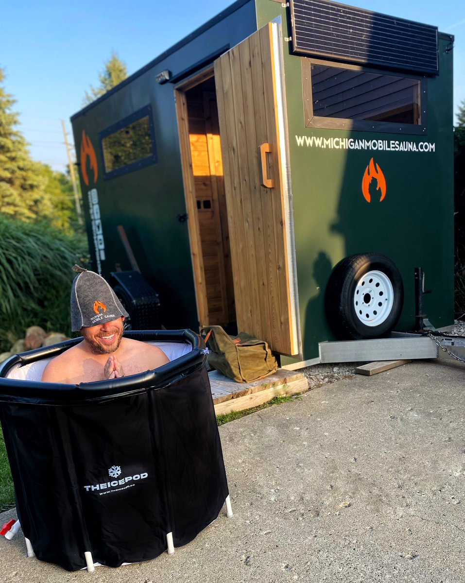 MiMobileSauna's tweet photo. Who needs some cold in their life? Thanks @TheIcePod_co for this portable #ColdPlunge — #TheIcePod #Michigan #MichiganColdPlunge #Freezing #Sauna #MichiganSauna #MichiganMobileSauna #PureMichigan #SaunaTime https://t.co/AH4R6lyGP3