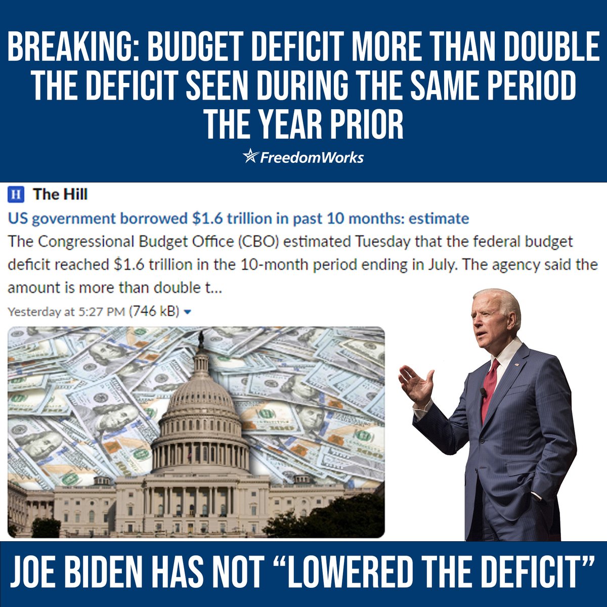 🤯 Check out how the Biden-McCarthy 'Fiscal Responsibility' Act is going, @HouseGOP. #ampFW