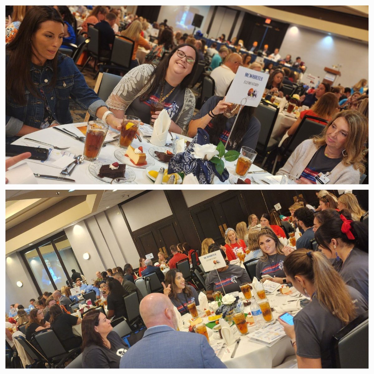 SuperD_Cooper's tweet image. The new members of the  McWhirter Team @mcwhirterelem are excited and appreciative for this luncheon!😁 #ccisdmvt