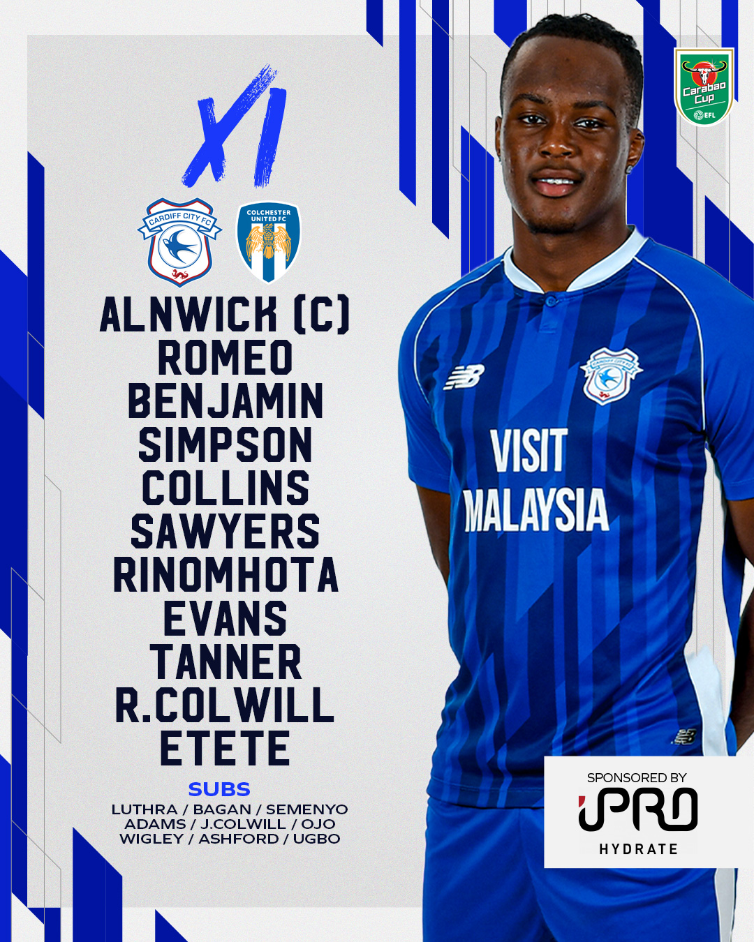 Cardiff City FC on X: 🔢 Your City line-up for the visit of @Boro! #CityAsOne / X