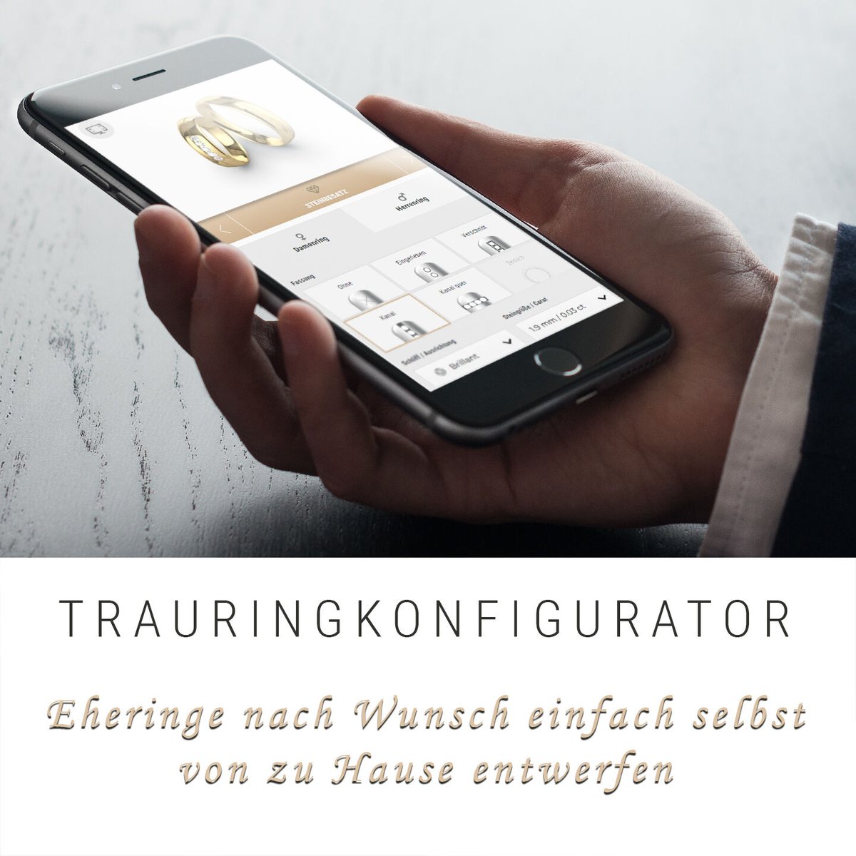 Juw_Schmuck's tweet photo. ❤️ Der Trauringkonfigurator ❤️
Eheringe selber zu designen war noch nie so einfach! Nutze dazu einfach unseren 3D-Konfigurator und erstelle spielend leicht dein Wunschdesign live in 3D.
➡ https://t.co/2kbQav2SRB
#Eheringe #Trauringe #3D #Trauringkonfigurator #Schmuckdesigner https://t.co/B7jlrQxZJC