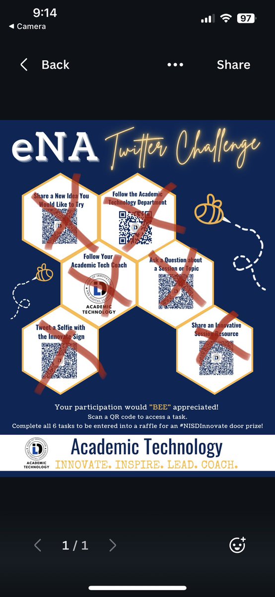 A_Colwell96's tweet image. Wohoo! I competed all 6! @NISDAcadTech #NISDInnovate #TwitterChallenge