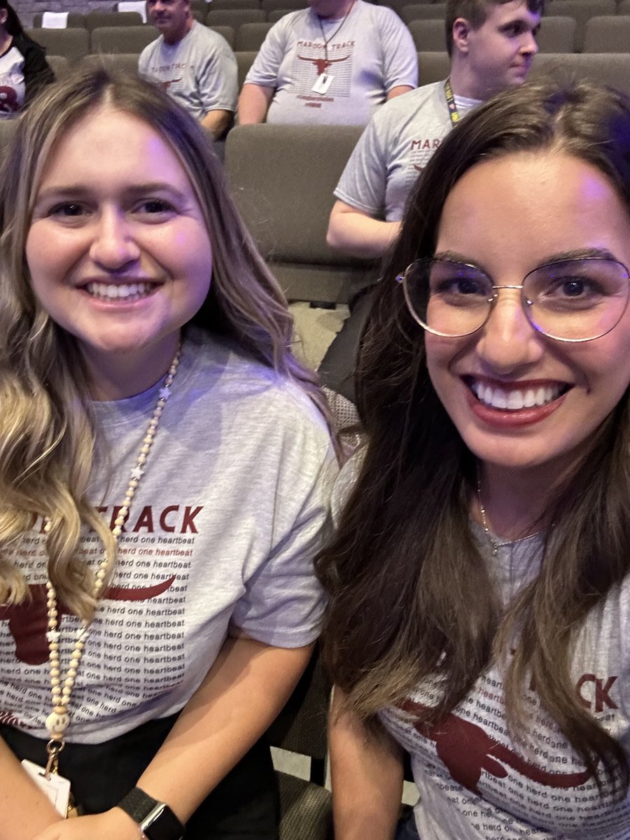 GRHS_MrsSettle's tweet photo. The Rachels are here! #BelieveTheBEST #LCISDConvocation #WeAreGR @MsBuchanan04 https://t.co/EkREL4WYL4