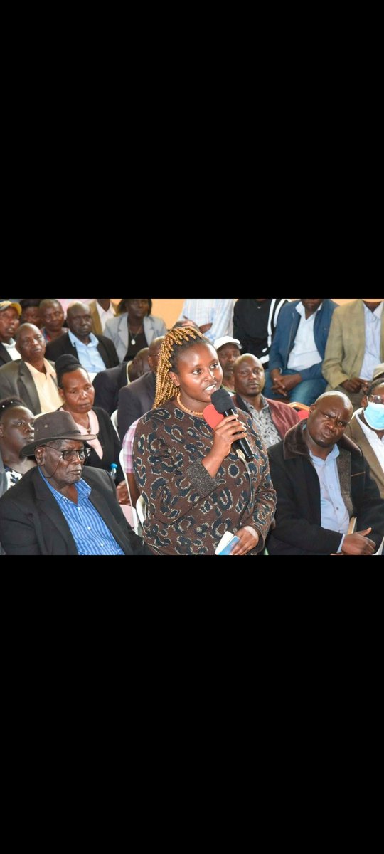 And her name is Mercy Tarus. Did I hear someone say she was disrespecting elders for asking valid questions?