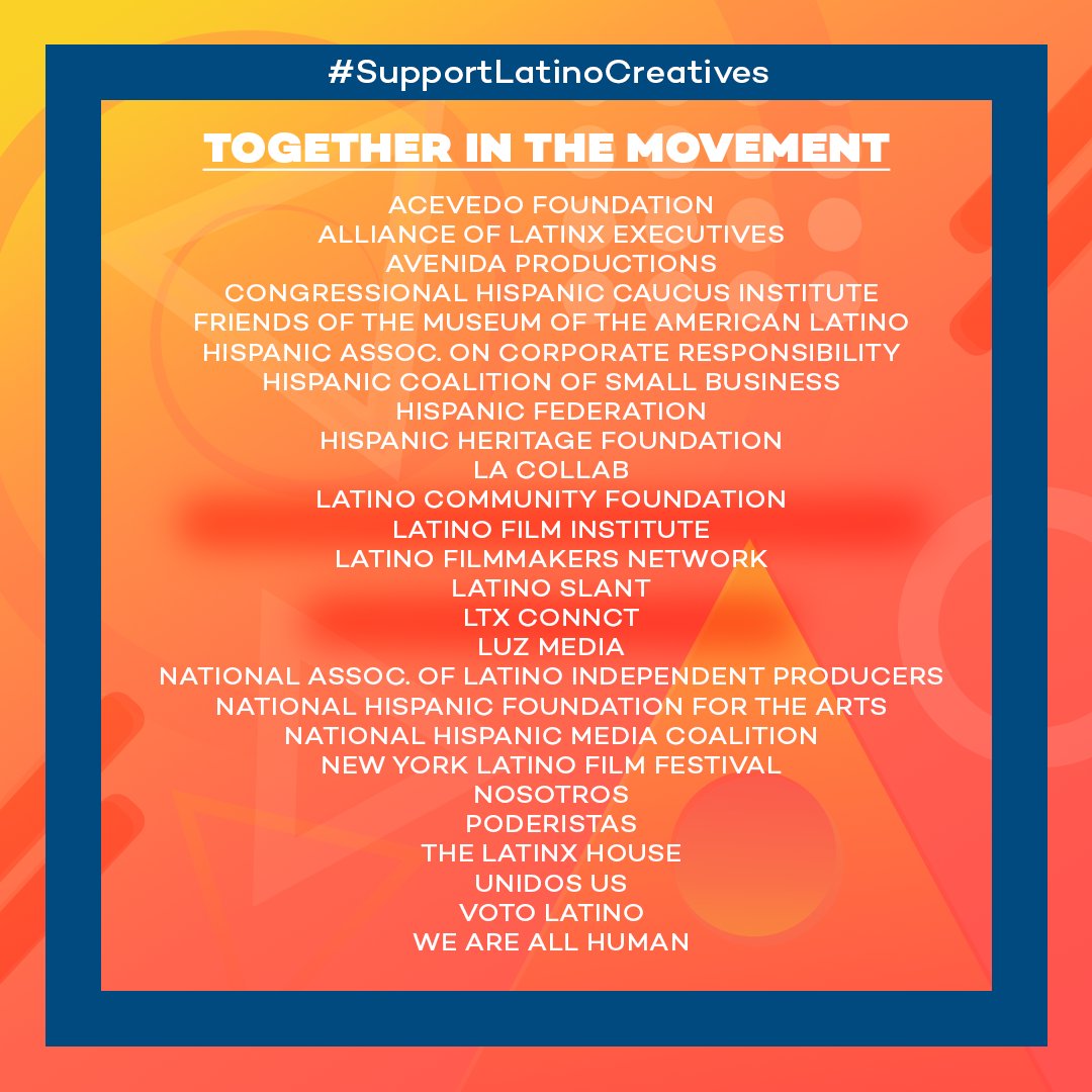 LA Collab is proud to stand side by side with our Latino leaders and share this Open letter to our Latino creatives and community. This is our moment. This is our movement. Please read the letter, share and join us #SupportLatinoCreatives (1/3)