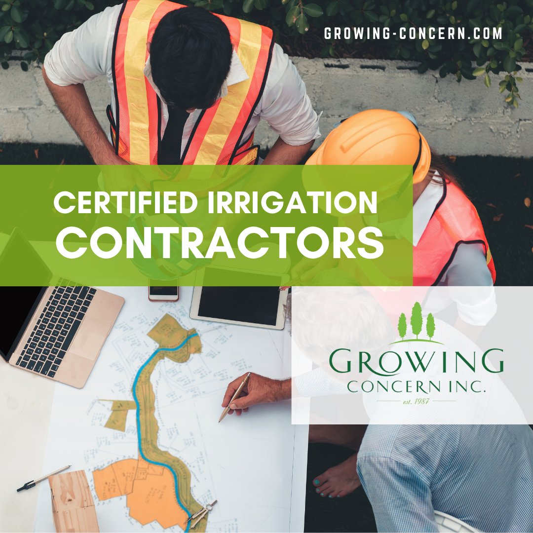 Growing Concern specializes in irrigation systems that are efficient and sustainable. We'll ensure your landscape stays green and healthy while conserving water. Reach out today for a consultation!  bit.ly/3HvcnAz

#SustainableIrrigation #GrowingConcern