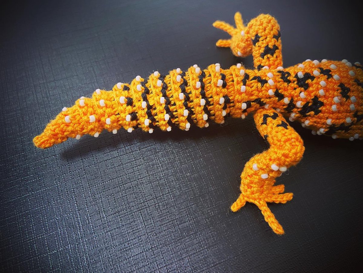 AlaKnitting's tweet photo. レオパ！

#編み物 #crochet #レオパードゲッコー #LeopardGecko https://t.co/i8WzyxpKvN