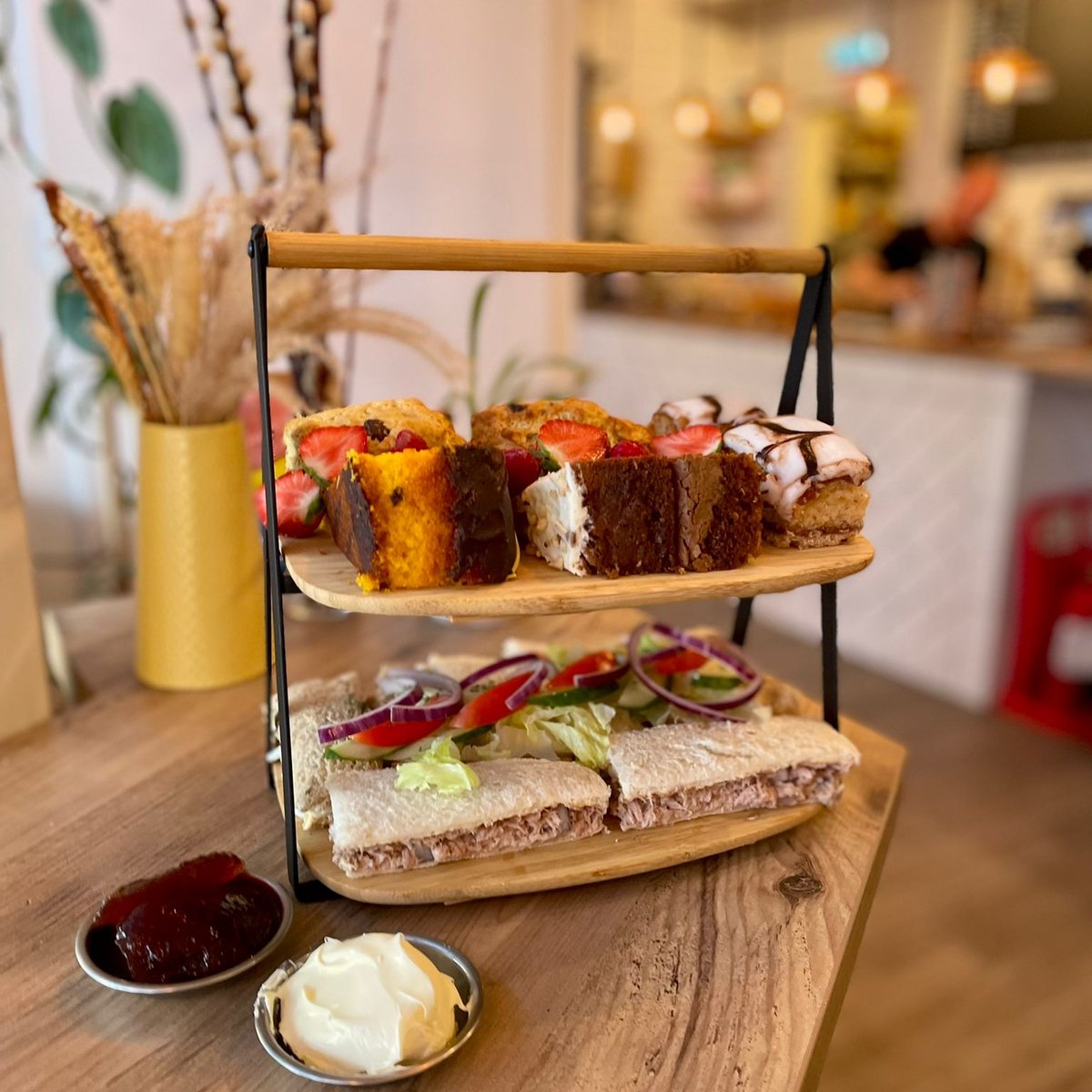 It’s #afternoonteaweek all this week, and you can book afternoon tea for two for £15 per person or £21 per person with a mini bottle of fizz each.

Consists of selection of sandwiches, scones, clotted cream & jam, and selection of cakes.

We require at least 24 hours' notice.