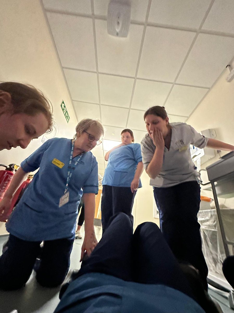 LouiseM17513002's tweet photo. Managed to squeeze in a wee 15 minute teaching session this morning with our new Raizer chair - got the "patient" safely off the floor @alab2814 @JaneJon22883347 @NHSBordersCPP @NHSBorders https://t.co/ASuyxsBTtx