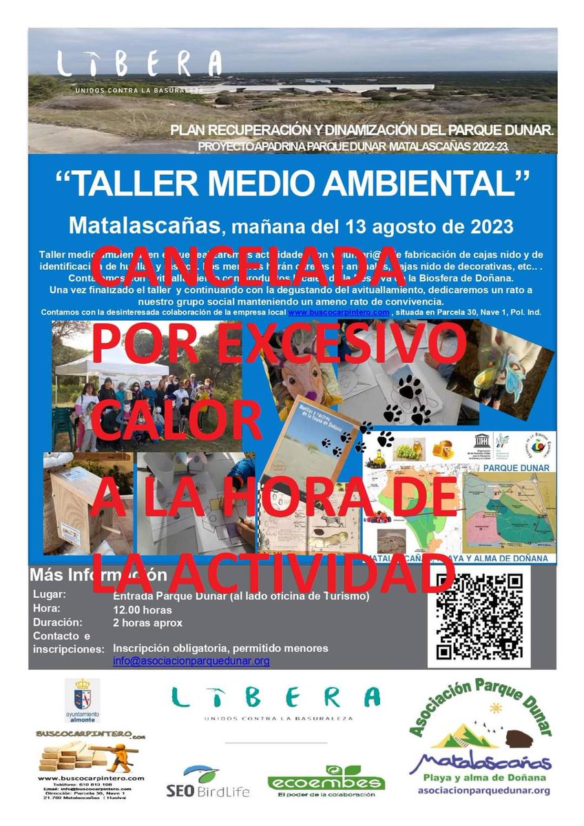 Asociación Parque Dunar de Matalascañas PDM (@asocparquedunar) on Twitter photo 