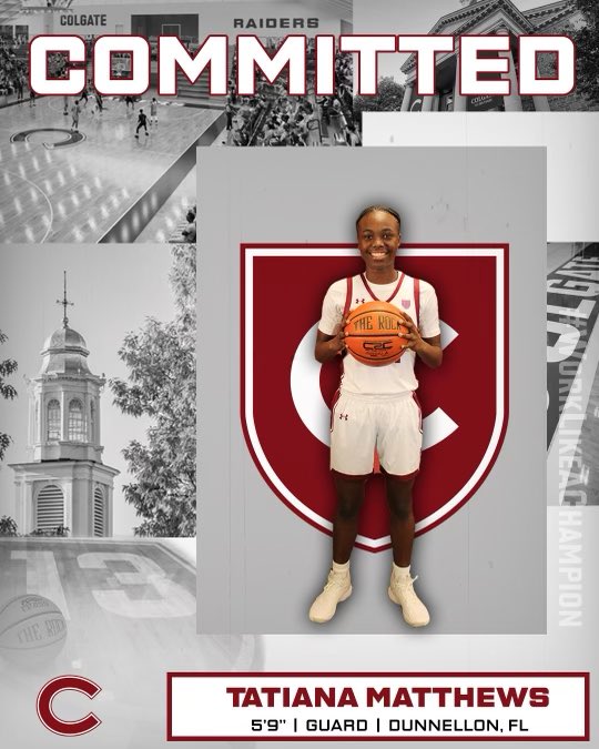 Tatiana Matthews (@t_matthews24) on Twitter photo I am extremely blessed to announce my verbal commitment to Colgate University! #GoGate #AGTG <a href="/FGBvsEveryone/">@FGBvsEveryone</a> <a href="/ColgateWBB/">Colgate Women’s Basketball</a> I am extremely blessed to announce my verbal commitment to Colgate University! #GoGate #AGTG <a href="/FGBvsEveryone/">@FGBvsEveryone</a> <a href="/ColgateWBB/">Colgate Women’s Basketball</a>
