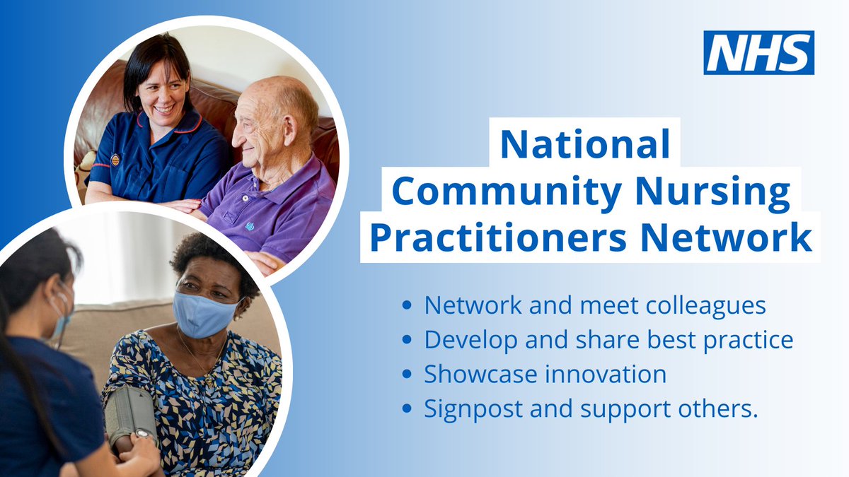 The Community Nursing Practitioners Network welcomes #CommunityNurses from all sectors and workforce groups to share best practice, ideas and insight. 

Find out more and register. ⬇️ #teamCNO

future.nhs.uk/connect.ti/Nat…