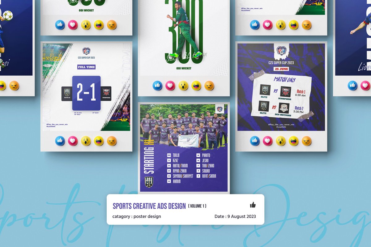 rakibislamremon's tweet image. Sports creative Ads Design (volume 1)

 Some recent designs I did on sports are not shared due to laziness.

 Full project link: behance.net/gallery/177304…

#sports #sportsposters #sakibalhasan #leo #leomessi #comillazilaschool #czs #comilla #posters #bdcricket #bddesign #behance