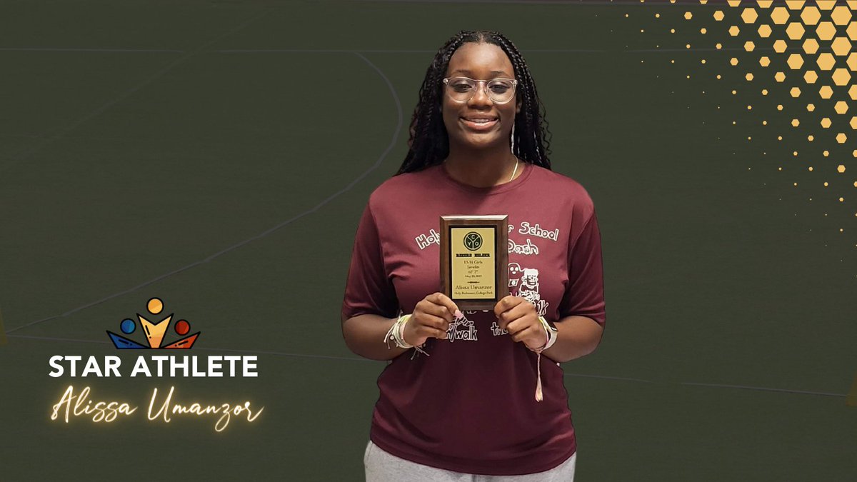 Alissa Umanzor, an athlete from HRCP, won 1st place in Javelin &amp; Shot Put @ the 2023 CYO T&amp;F Championship &amp; her Javelin throw of 65’7” put her in the CYO Record Book. Join us in congratulating Alissa on a great season &amp; wishing her the best in her academic &amp; athletic future!🏆