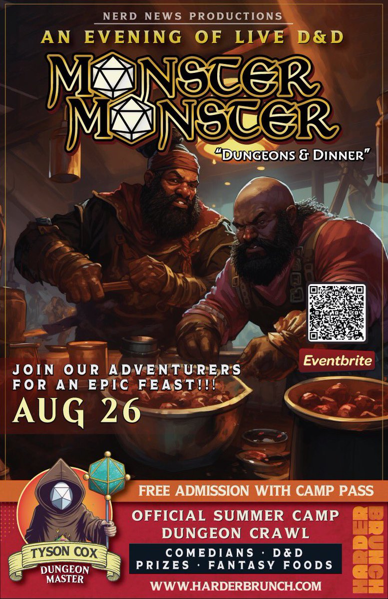 HarderBrunch's tweet photo. Just one of many things you can do at Adult Summer Camp 2023 ๐๏ธ stoked to see Monster Monster live, and look at the dope poster they madeโฆ@TysonCoxComedy
#comedyfestival #festival #indianaevents #indiana #dand #podcast #livepodcast https://t.co/zcNRGeVefg