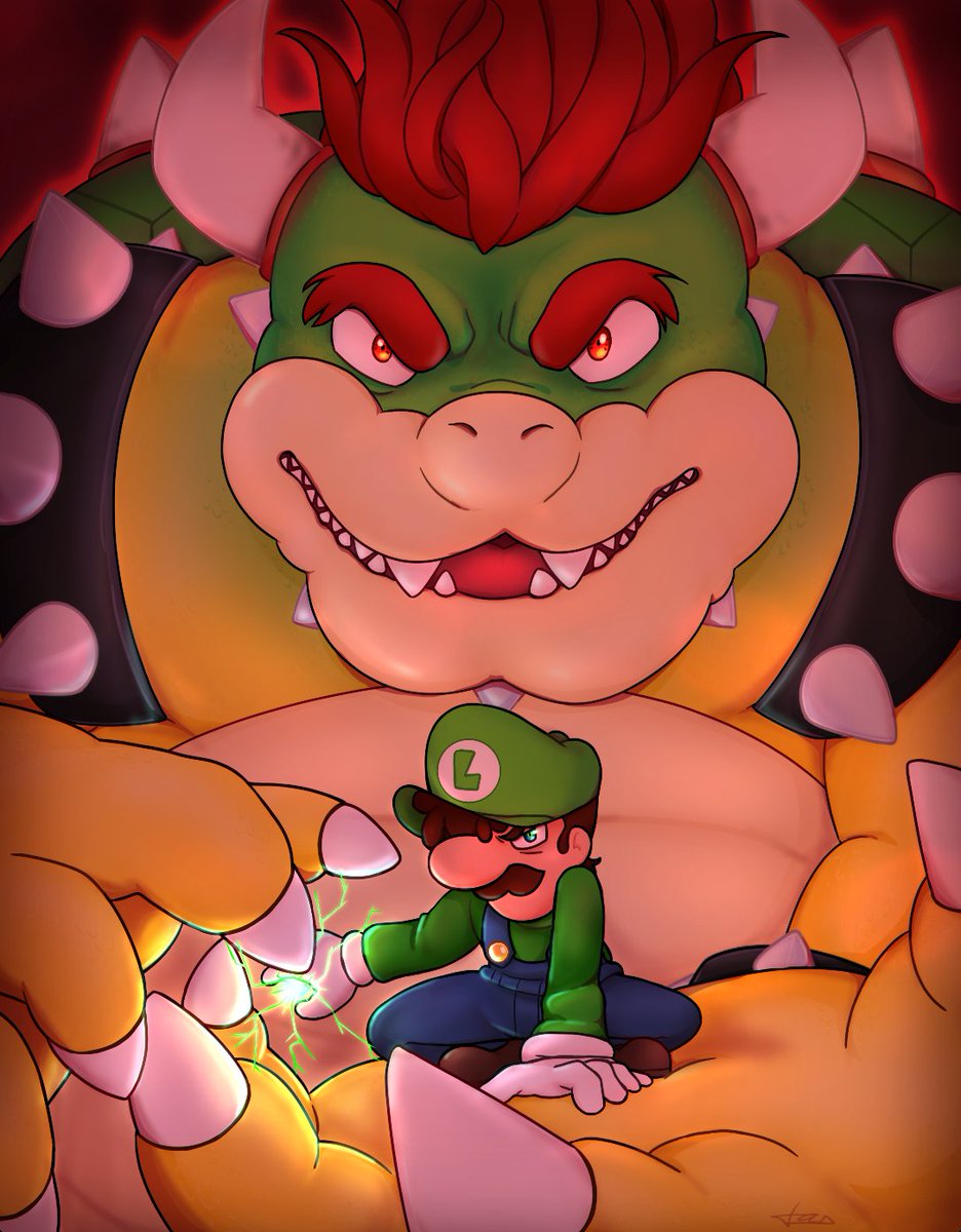 OpalTash's tweet photo. ⚡🔥
#bowser #kingkoopa #kingbowser #SuperMarioMovie #bowserfanart #luigiFanArt #luigiart #bowuigi #luigi #luigimario #supermariobros #nintendo #greenmario #coolart #art #arte #artwork #fanart #artofinstagram #instaart #illust #digitalartist #cartoon #doodle #drawing #twitterart https://t.co/hBEBiCDiO4