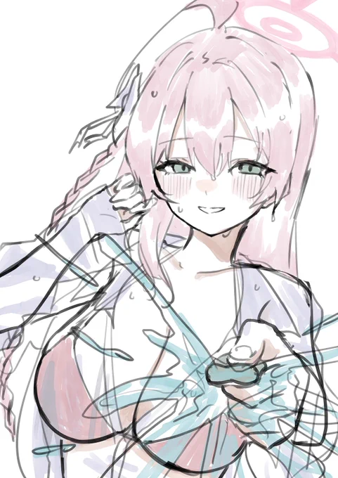 水着ハナコでお絵描きリハビリ