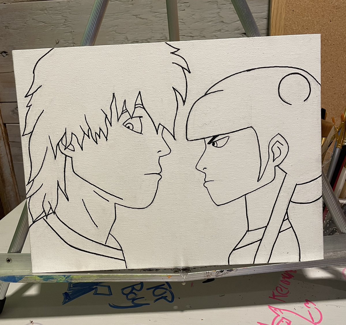 MackTellAStory's tweet photo. Yesterdays progress on my Avatar: The Last Airbender painting series https://t.co/Un3AosHq7Y