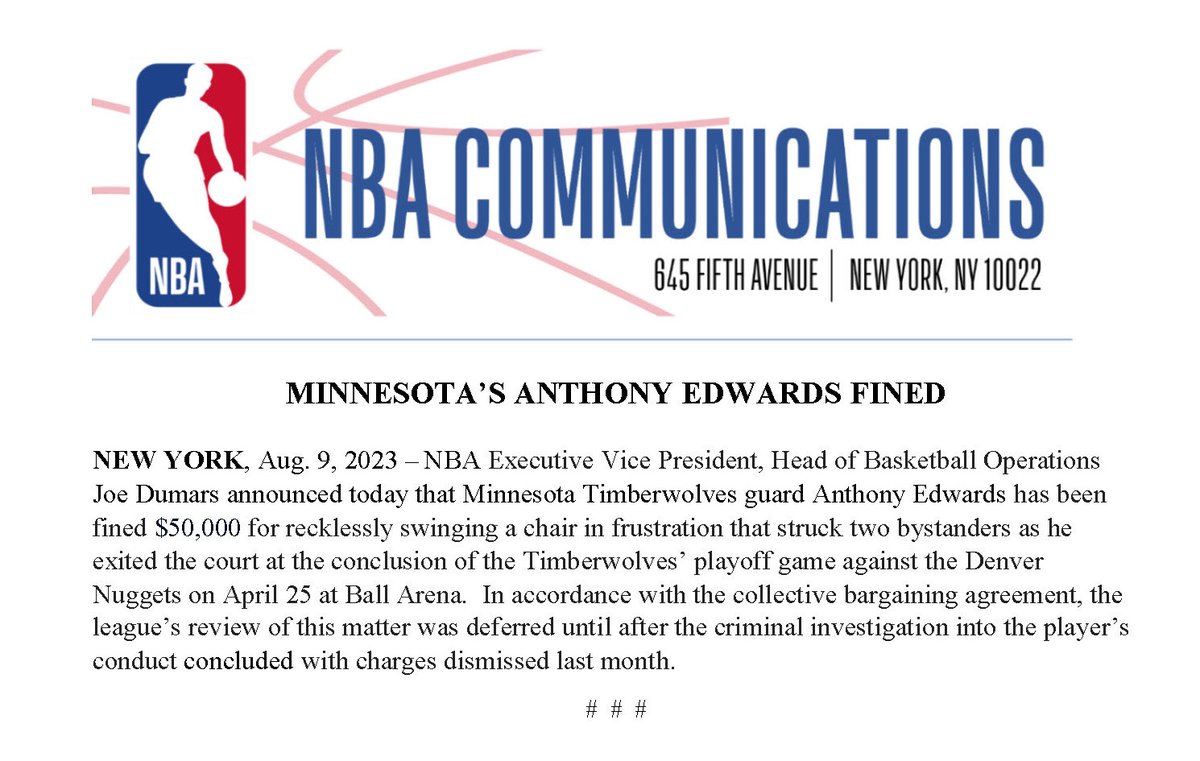 NBA Communications tweet media