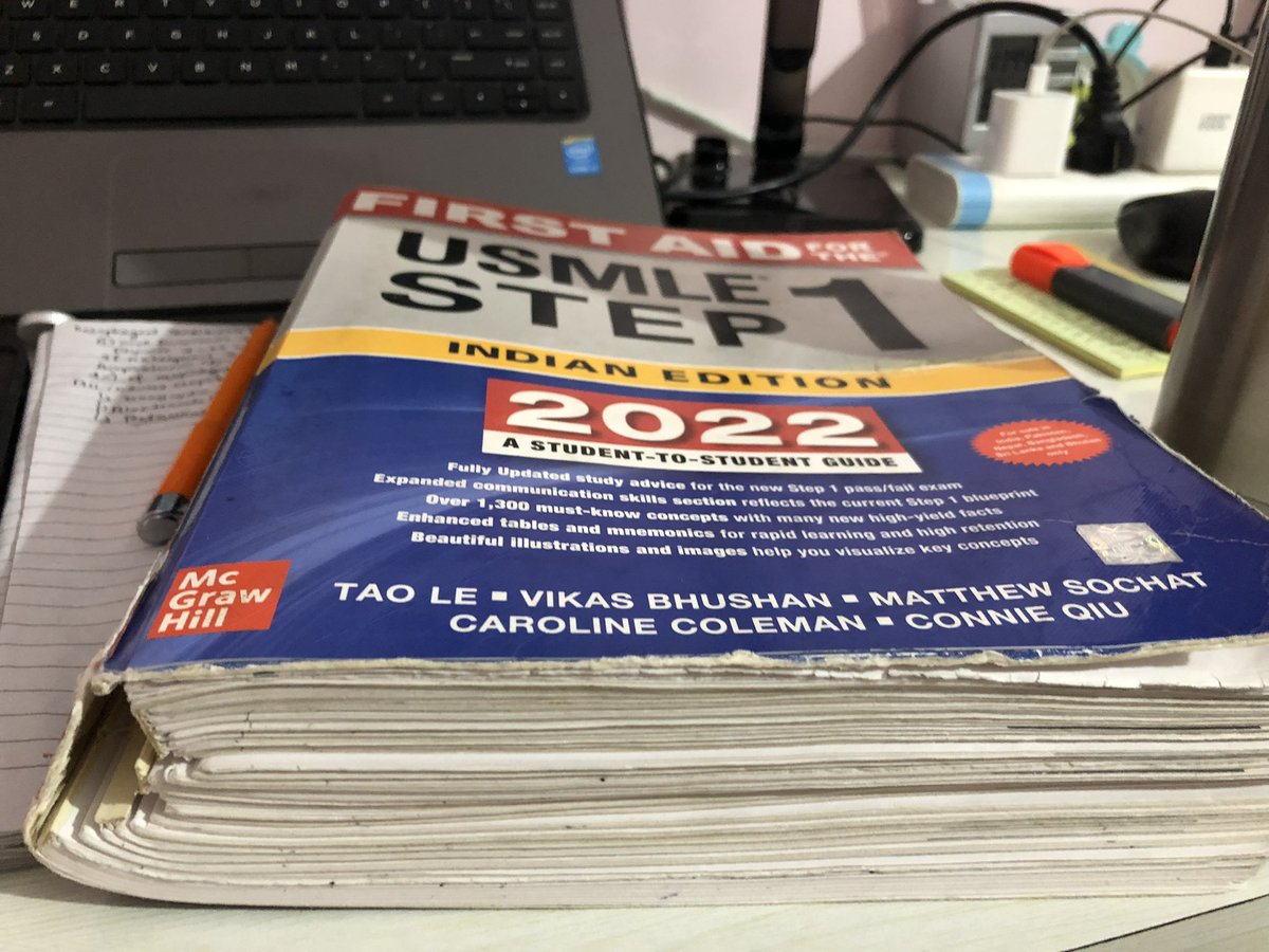 I went to fix my book today. They said the only solution was to break it apart into two pieces. But I can’t see it turn into pieces. This book has a very special place in my heart! What should I do now? 🥺 #usmleprep #step2  #MedTwitter #IMG #usmleaspirant @StoriesImg