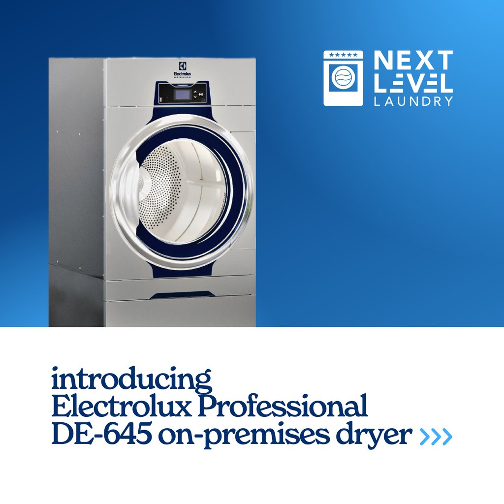Meet the #ElectroluxProfessional DE-645: the newest edition to our dryer lineup!

Discover more reasons to upgrade your laundry room with Electrolux Professional DE-645 dryers 👉laundrylux.com/blog/electrolu…