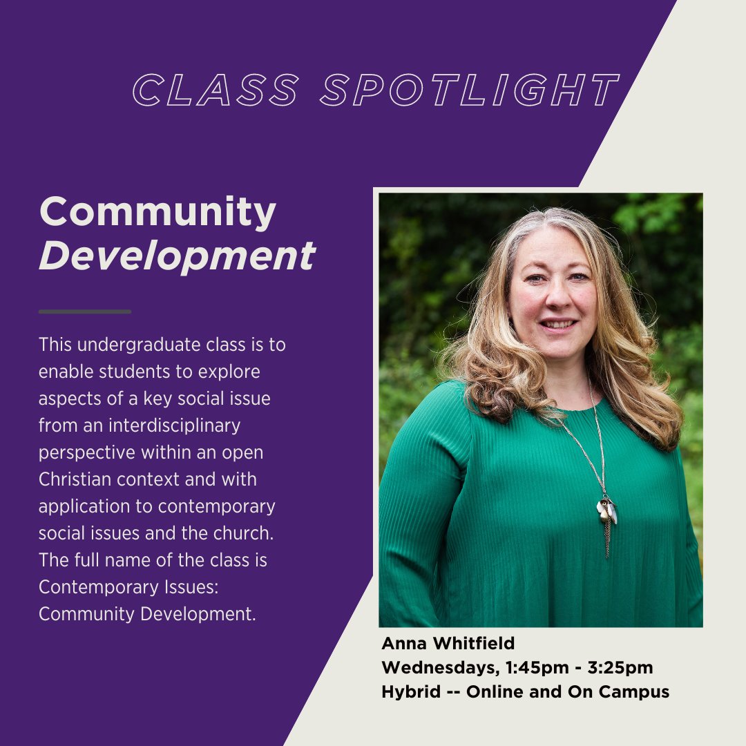Come study with <a href="/_annawhitfield_/">anna whitfield (also on BlueSky)</a>!

▶️Explore community development in an open Christian context
▶️Apply to social issues &amp; the church
▶️Includes a field trip!

Apply now for 2023 entry! Message us or email info@nazarene.ac.uk for more info.   

#NTCSpotlight #SocialJustice