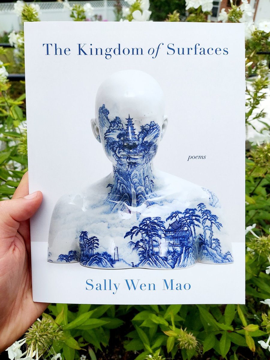 My preordered copy is waiting for me at home, but today I drove for two hours to find a copy of @sallywenmao's beautiful, fierce, and brilliant The Kingdom of Surfaces (@GraywolfPress). I just couldn't wait! If you haven't gotten the book, you're missing out. Congrats, Sally!