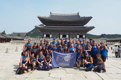 Hittegolf en naderende tyfoon kunnen pret niet drukken voor Nederlandse scouts in Zuid-Korea dlvr.it/StQjgt