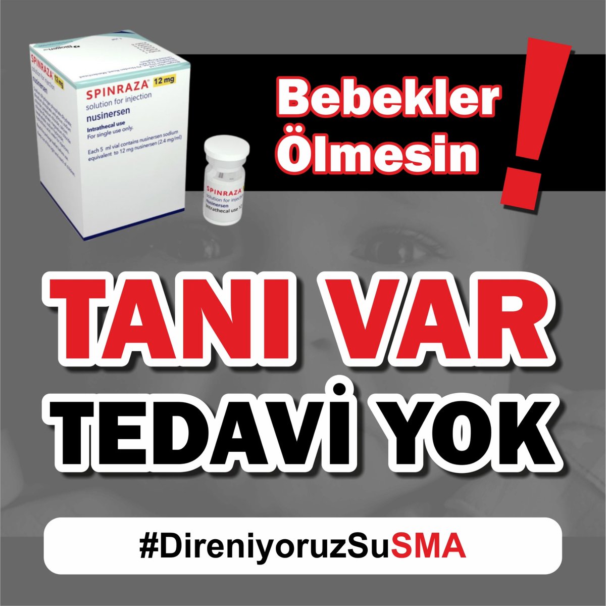 Sma hastası Çocuklarımız için

Spinraza Risdiplam ZolgenSMA için

#SuSMAdireniyoruz
sma