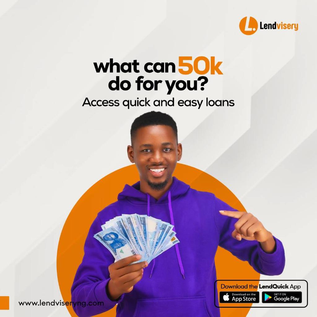 lendviseryNG's tweet image. Access loans upto 50k or more.
Apply via our loan apps on Google or Apple store or you can apply via our website.
Lendvisery; we provide you prosper!
#simpleprocess
#smartloans
#smallbusinesses
#lendvisery
#moneyflow
