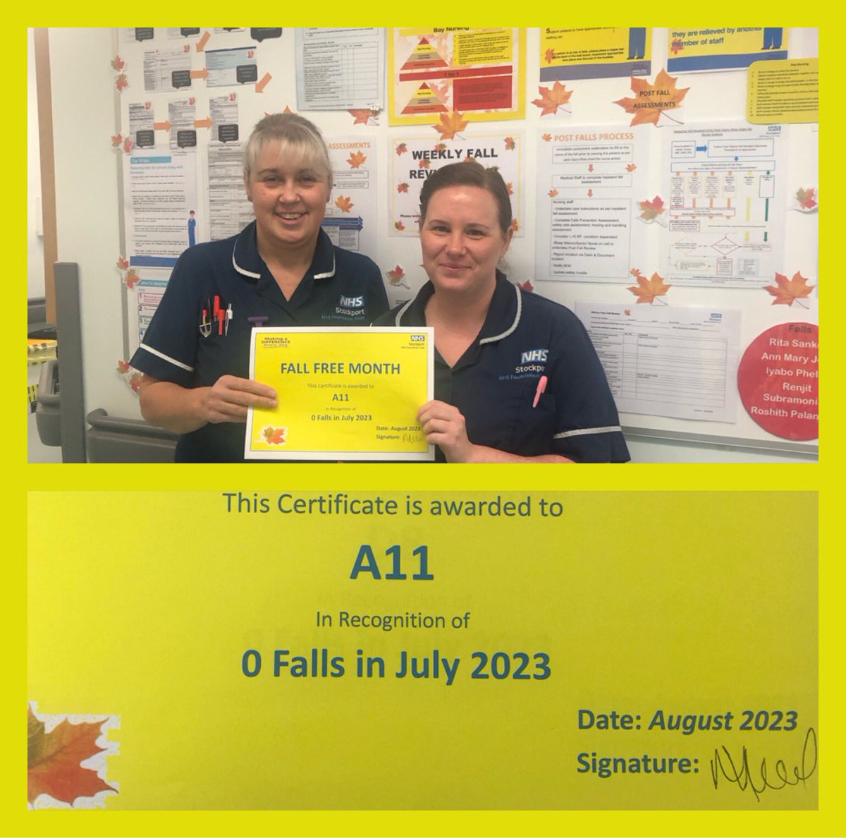 Mamoona Hood (@hood_mamoona) on Twitter photo Letβs celebrate 0 falls <a href="/StockportNHS/">Stockport NHS FT</a>. Well done A11 for amazing achievements. 0 falls in July π<a href="/helshow1/">HH</a> <a href="/NicolaFirth6/">Nicola Firth</a> <a href="/warnetony/">Tony Warne</a> <a href="/StockportPtExp/">Stockport Patient Experience</a> <a href="/AoifeIsherwood/">#hellomynameis π» Aoife π</a> @AndrewLoughney <a href="/nhsdavies/">Natalie Davies</a> <a href="/falls_network/">UK Falls Prevention Network</a> <a href="/mcquakee/">Clare Mcquaker</a> <a href="/HazelE6Byron/">Hazel Evans</a> <a href="/rchamoto/">Rebecca Chamoto</a> <a href="/jellybeanscot/">gail daly-brown π</a> πππ Letβs celebrate 0 falls <a href="/StockportNHS/">Stockport NHS FT</a>. Well done A11 for amazing achievements. 0 falls in July π<a href="/helshow1/">HH</a> <a href="/NicolaFirth6/">Nicola Firth</a> <a href="/warnetony/">Tony Warne</a> <a href="/StockportPtExp/">Stockport Patient Experience</a> <a href="/AoifeIsherwood/">#hellomynameis π» Aoife π</a> @AndrewLoughney <a href="/nhsdavies/">Natalie Davies</a> <a href="/falls_network/">UK Falls Prevention Network</a> <a href="/mcquakee/">Clare Mcquaker</a> <a href="/HazelE6Byron/">Hazel Evans</a> <a href="/rchamoto/">Rebecca Chamoto</a> <a href="/jellybeanscot/">gail daly-brown π</a> πππ