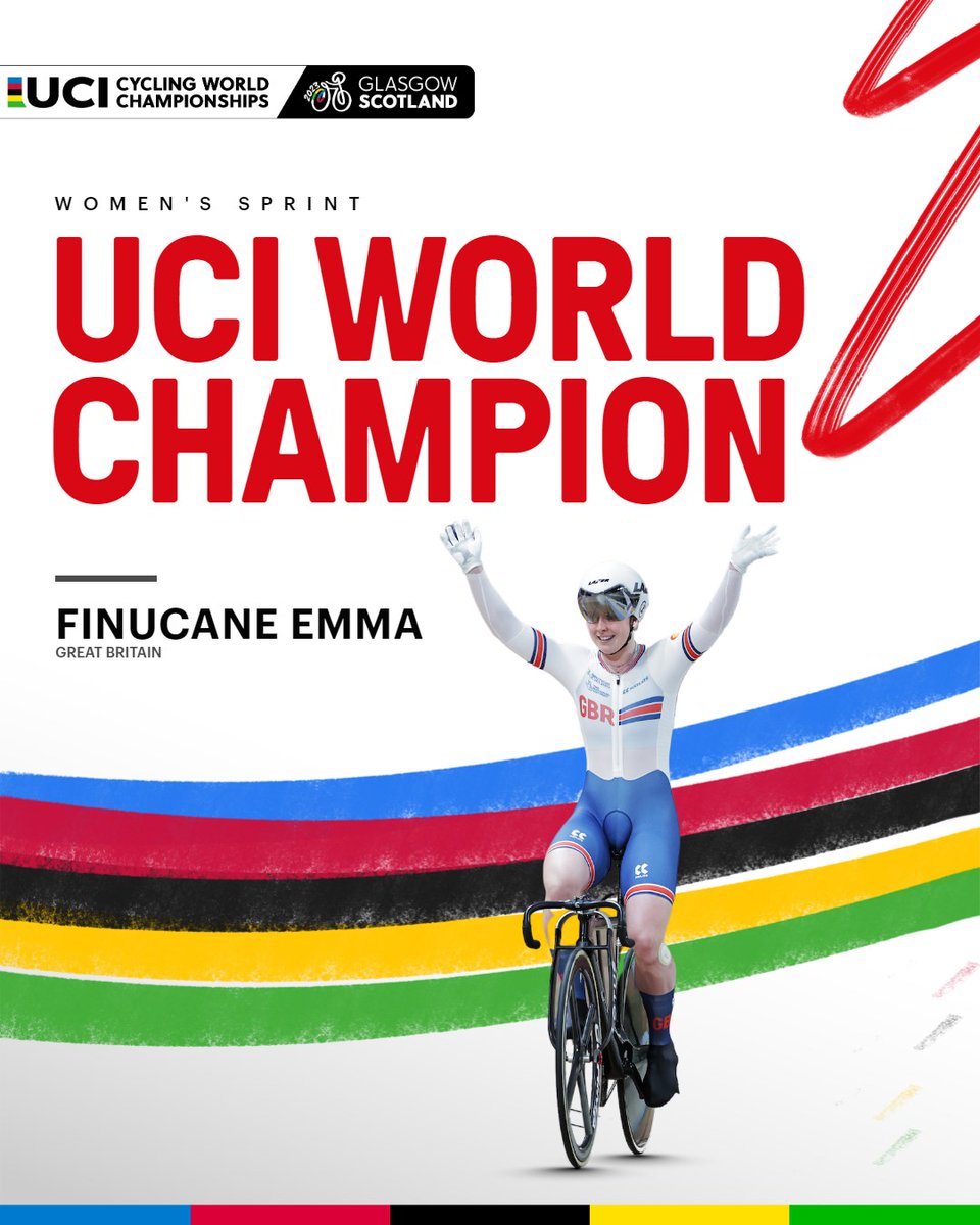 🌈 Emma FINUCANE 🌈 #GlasgowScotland2023 @BritishCycling @EmmaFinucane123 @CyclingWorlds