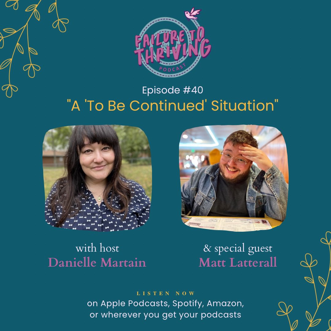 failtothriving's tweet photo. Episode 40: Matt Latterall - “A ‘To Be Continued’ Situation”

Available now!

#thriving #failing #addiction #recovery #alcoholfree #sober #learning #moving #career #education #religion #family #tv #friendship #trauma #relationships #mentalhealth #music #writing #books #reading https://t.co/QD6pF5Qj3N