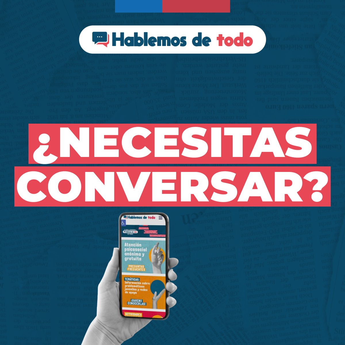 AIEP's tweet photo. Nos unimos con @InjuvChile para lanzar #HablemosdeTodo, que ofrecerá apoyo psicológico a los estudiantes de la institución. 🙌 

La iniciativa se trata de un chat que entregará contención psicosocial gratuita a jóvenes entre 15 y 29 años.

Conoce más ➡ https://t.co/R29d27zjxA https://t.co/HC596jIqKF
