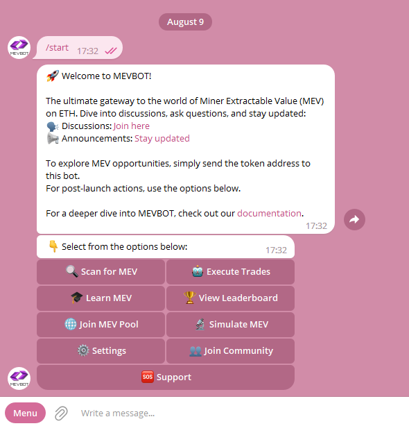 _MevBot's tweet photo. MevBot is coming soon.
Stay tuned! https://t.co/LREwRyA3kC