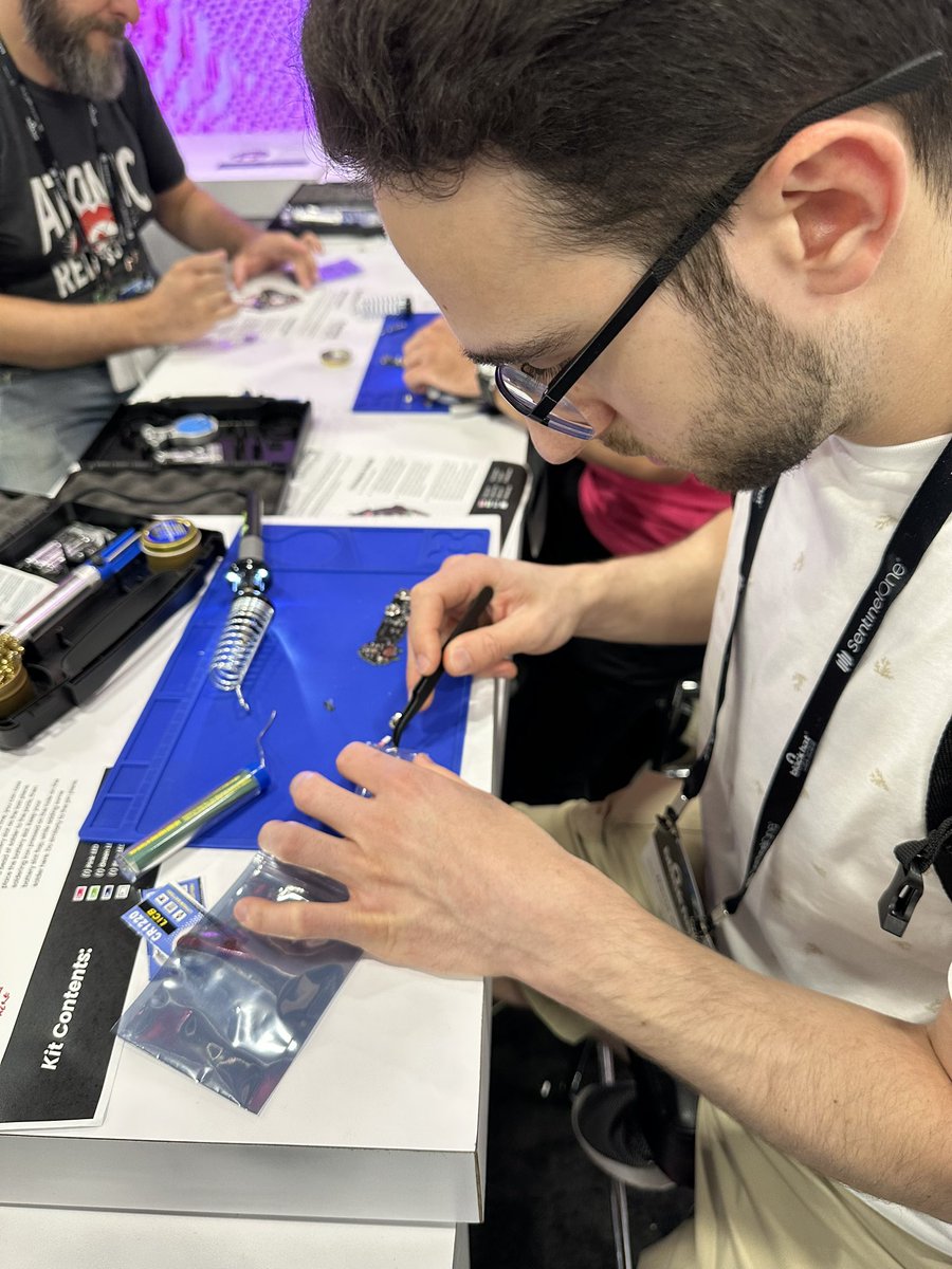 Are you up for the challenge #BHUSA? Drop by booth 2640 to try your hand at creating a light up badge pin. 🚥

Post a pic your completed pin to social media and get entered into a raffle for an exclusive espresso martini kit! ☕️🍸