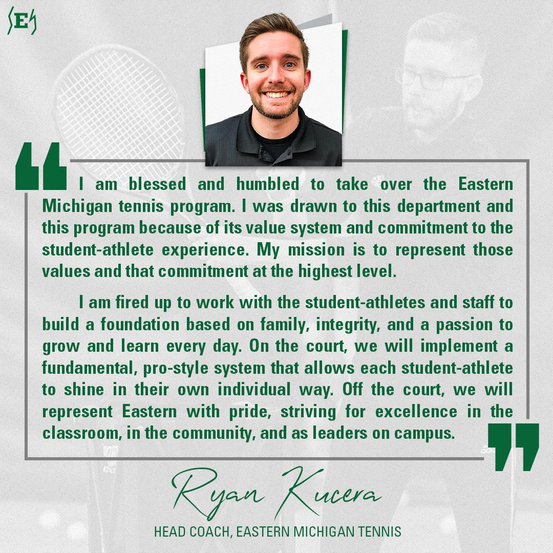 EMUEaglesTennis's tweet photo. 𝗛𝗲𝗮𝗿 𝗙𝗿𝗼𝗺 𝗖𝗼𝗮𝗰𝗵 𝗞𝘂𝗰𝗲𝗿𝗮: https://t.co/6hBB15eeE8