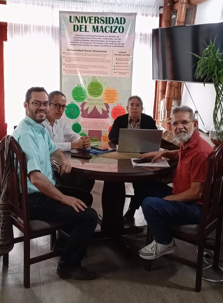 Trabajando en las líneas de acción estratégicas para avanzar en el proyecto de construcción de la Universidad del #Macizo.