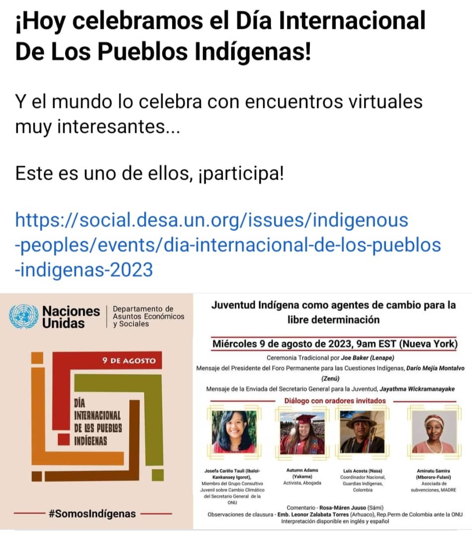 ONGEDEPA's tweet photo. Reconociendo la relevancia de nuestros territorios indígenas en todos los espacios de visibilidad socioambiental. https://t.co/F3UO0nTcee