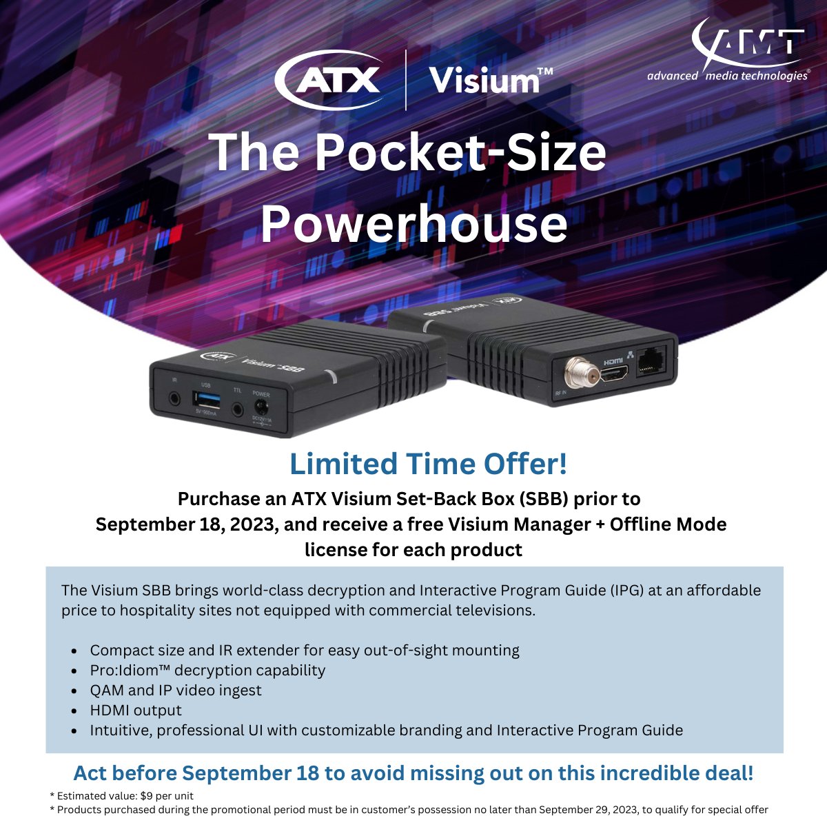 Advanced Media Technologies (AMT) tweet media